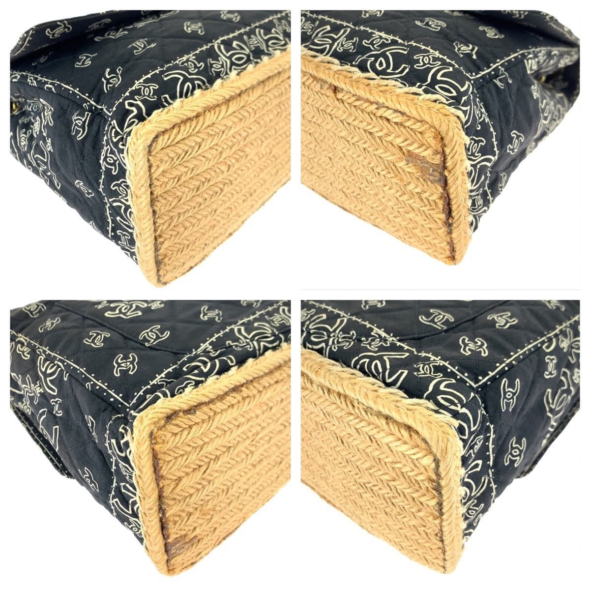 Chanel Chanel Chanel Vintage Bandana Matelassé Cotton Shoulder Bag Cotton Crossbody Bag 405815 in Very Good Condition Size ONE SIZE - 3 Thumbnail