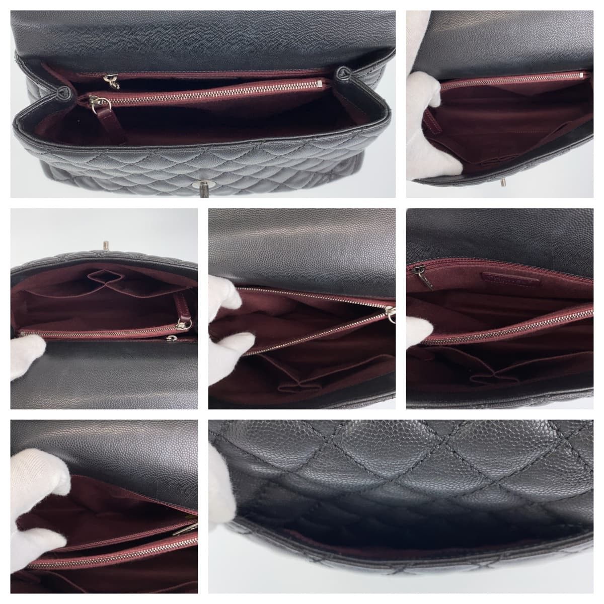 Chanel Chanel Chanel Caviar Skin Matelasse Coco Handle 2-Way Handbag Leather Handbag in Great Condition Size ONE SIZE - 7 Thumbnail