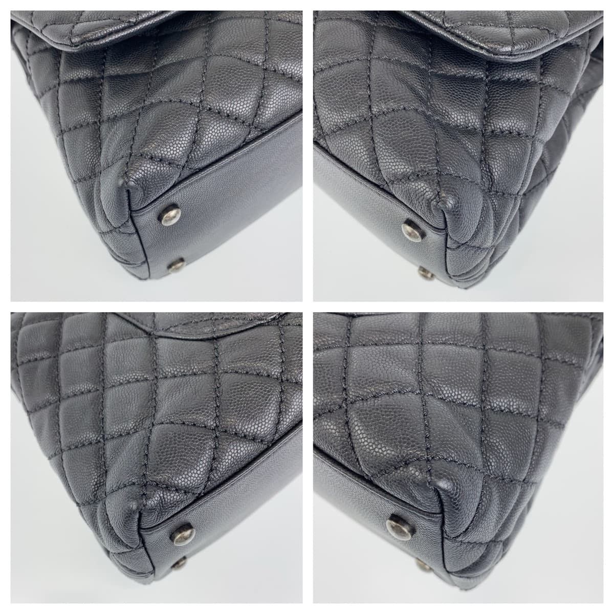 Chanel Chanel Chanel Caviar Skin Matelasse Coco Handle 2-Way Handbag Leather Handbag in Great Condition Size ONE SIZE - 3 Thumbnail