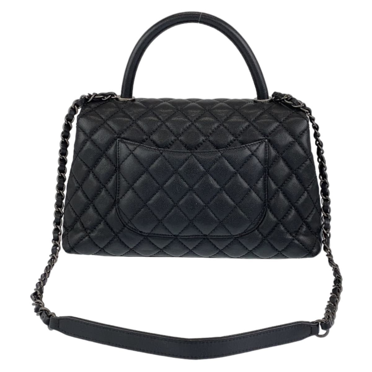 Chanel Chanel Chanel Caviar Skin Matelasse Coco Handle 2-Way Handbag Leather Handbag in Great Condition Size ONE SIZE - 2 Thumbnail