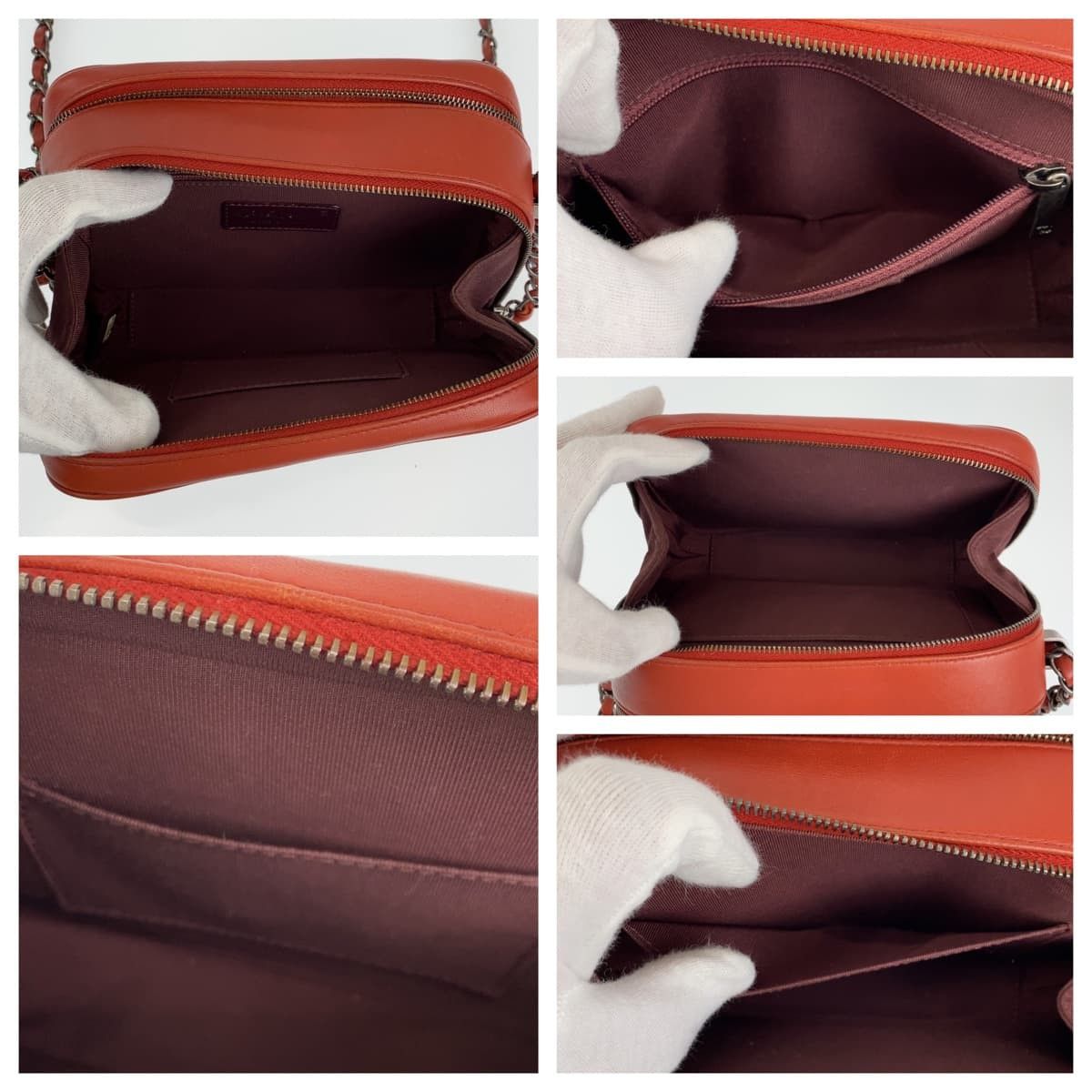 Chanel Chanel Chanel Boy Camera Bag Red Lambskin Crossbody Leather Crossbody Bag 207913 in Great Condition Size ONE SIZE - 9 Thumbnail