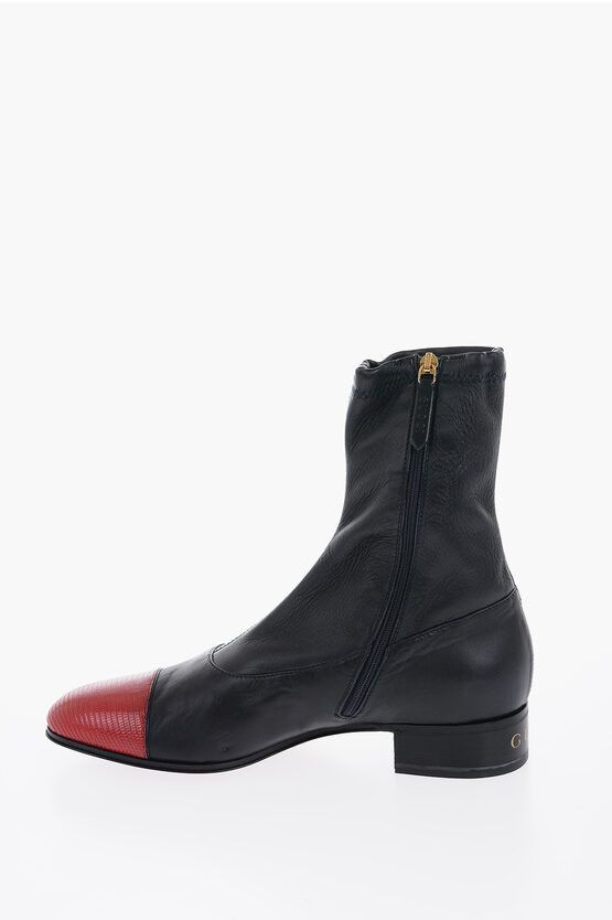 Gucci Boots with Lizard Leather Details Size US 10 / EU 43 - 4 Thumbnail