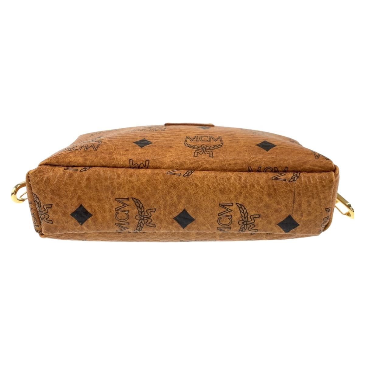 MCM MCM MCM Brown Leather Shoulder Bag for Women Leather Crossbody Bag in Very Good Condition Size ONE SIZE - 9 Thumbnail