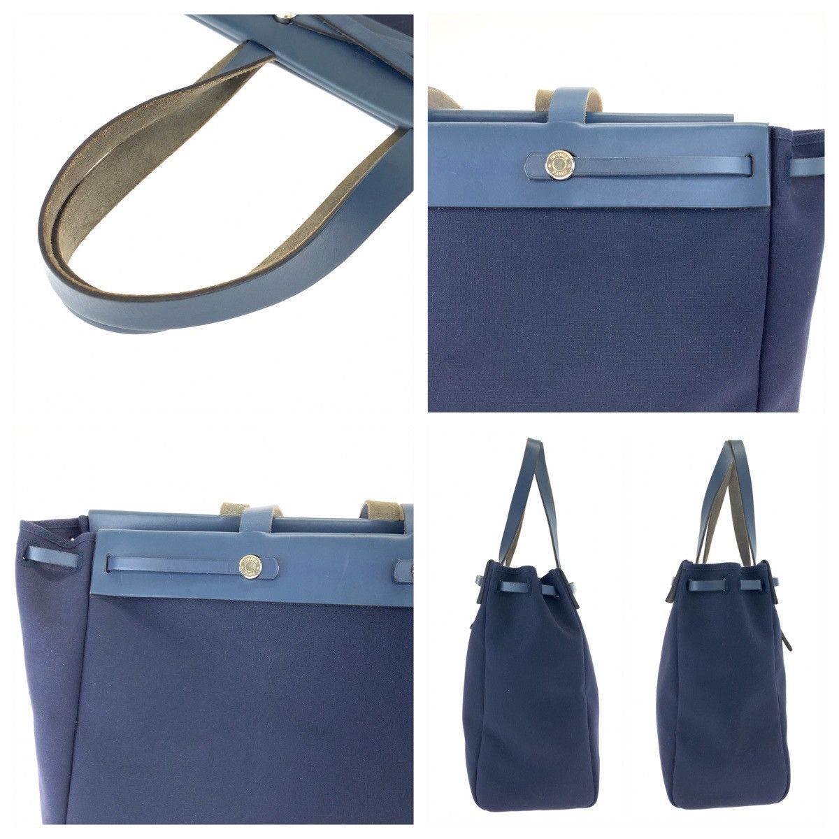 Hermes Hermes Hermes Canvas/Leather Aile Bag Cabas GM Tote Bag Canvas Tote Bag in Great Condition Size ONE SIZE - 6 Thumbnail
