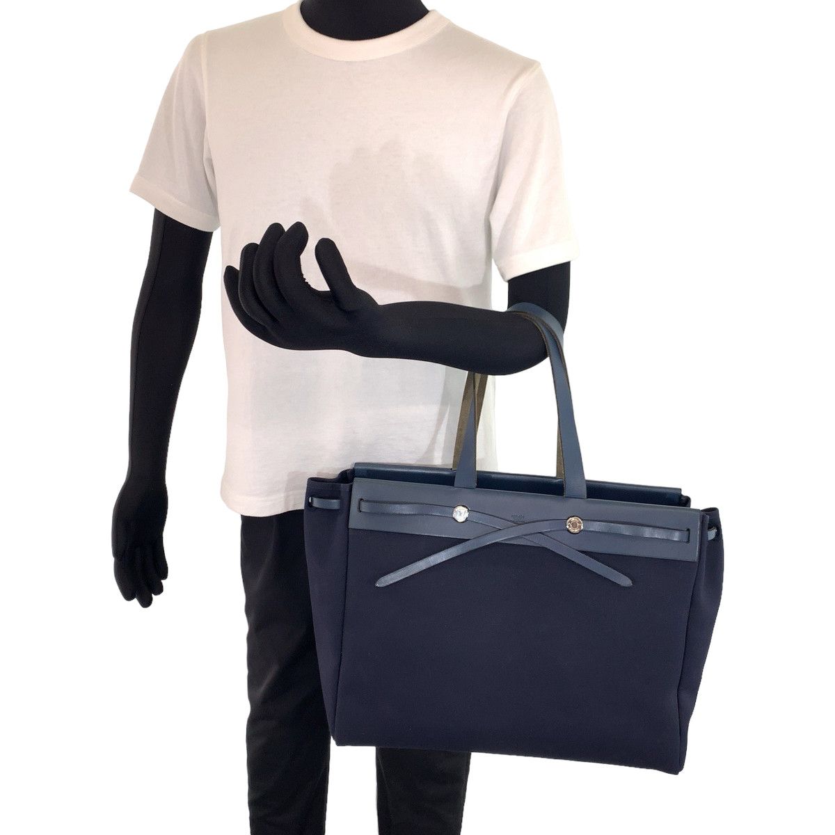 Hermes Hermes Hermes Canvas/Leather Aile Bag Cabas GM Tote Bag Canvas Tote Bag in Great Condition Size ONE SIZE - 8 Thumbnail