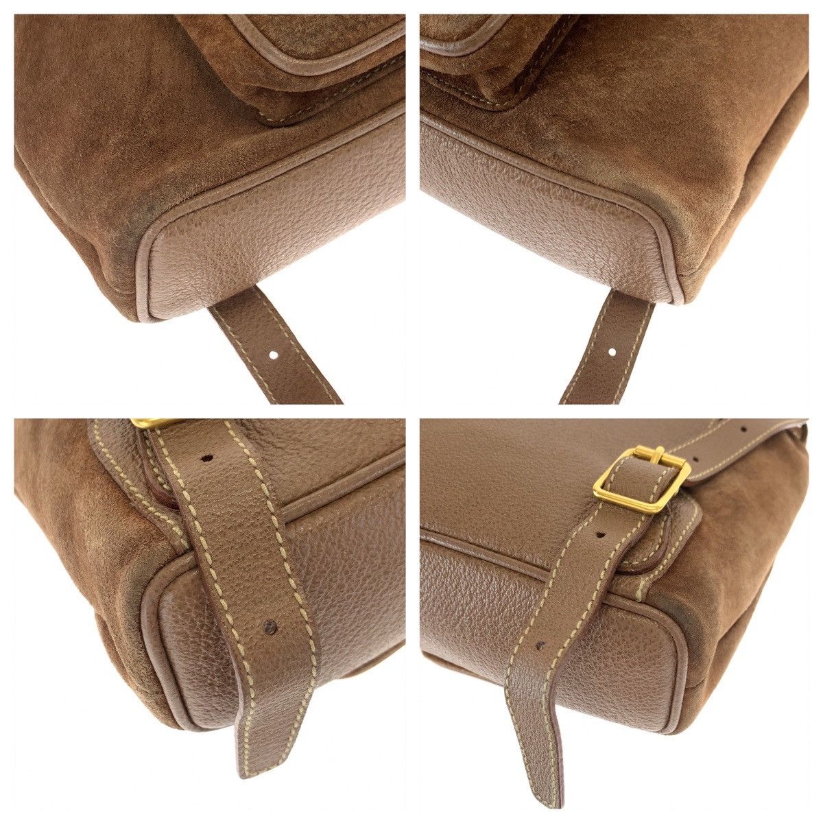 Gucci Gucci Gucci Suede Bamboo Backpack 00334440030 Leather Backpack 00334440030 in Very Good Condition Size ONE SIZE - 3 Thumbnail