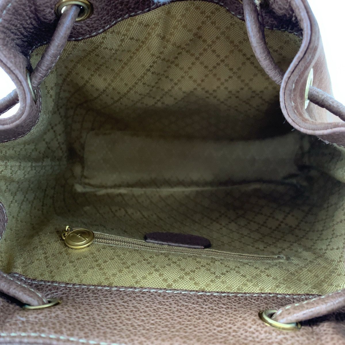 Gucci Gucci Gucci Suede Bamboo Backpack 00334440030 Leather Backpack 00334440030 in Very Good Condition Size ONE SIZE - 8 Thumbnail