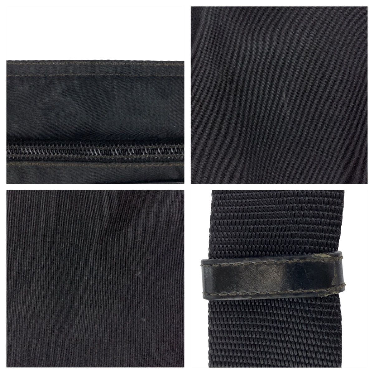 Prada Prada Prada Nylon Tessuto Triangle Logo Plate Shoulder Bag Canvas Crossbody Bag 405735 in Very Good Condition Size ONE SIZE - 7 Thumbnail