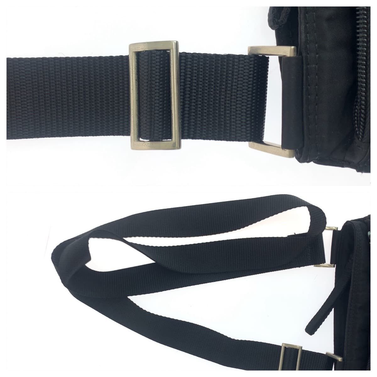Prada Prada Prada Nylon Tessuto Triangle Logo Plate Crossbody Bag Canvas Crossbody Bag in Great Condition Size ONE SIZE - 5 Thumbnail