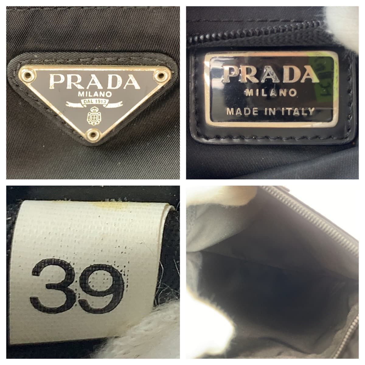 Prada Prada Prada Nylon Tessuto Triangle Logo Plate Crossbody Bag Canvas Crossbody Bag in Great Condition Size ONE SIZE - 4 Thumbnail