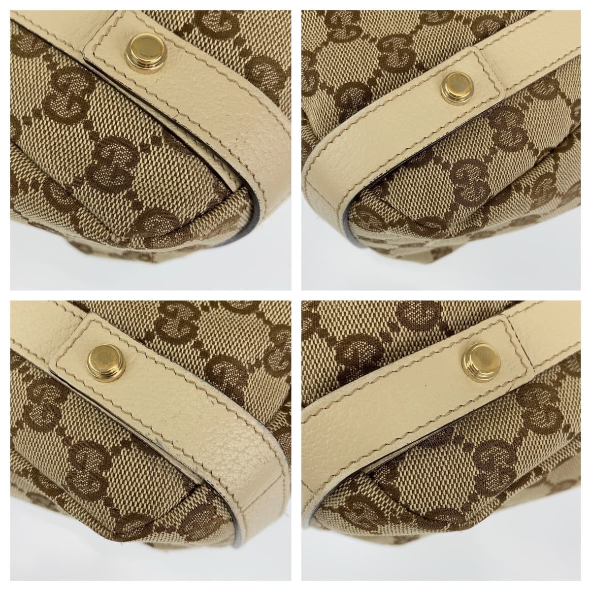 Gucci Gucci Gucci Abbey GG Canvas/Leather Shoulder Tote Bag 130736 Canvas Tote Bag 130736 in Great Condition Size ONE SIZE - 3 Thumbnail