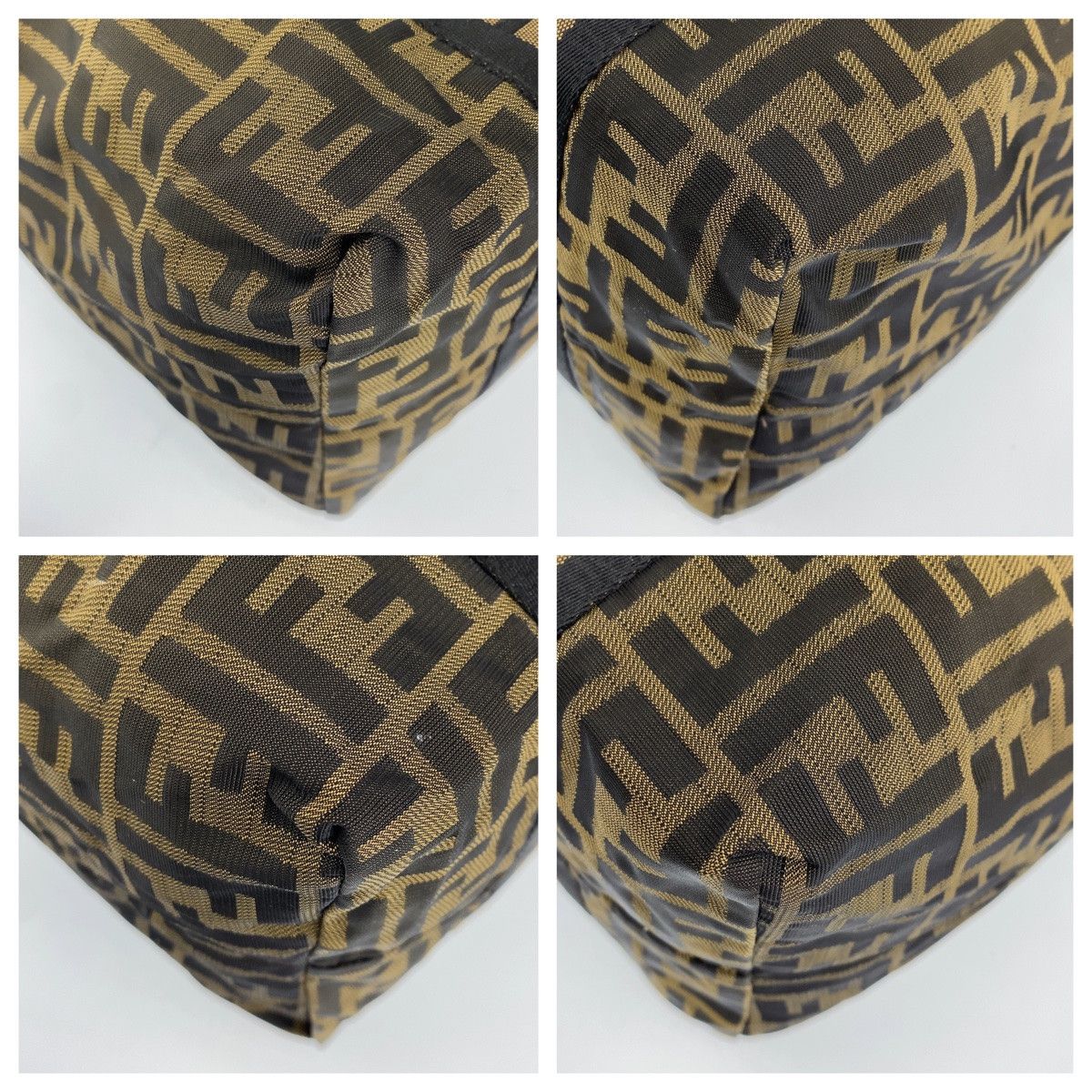 Fendi Fendi Fendi Zucca Canvas/Leather Shoulder Bag 7VS070 Canvas Shoulder Bag 7VS070 in Great Condition Size ONE SIZE - 3 Thumbnail