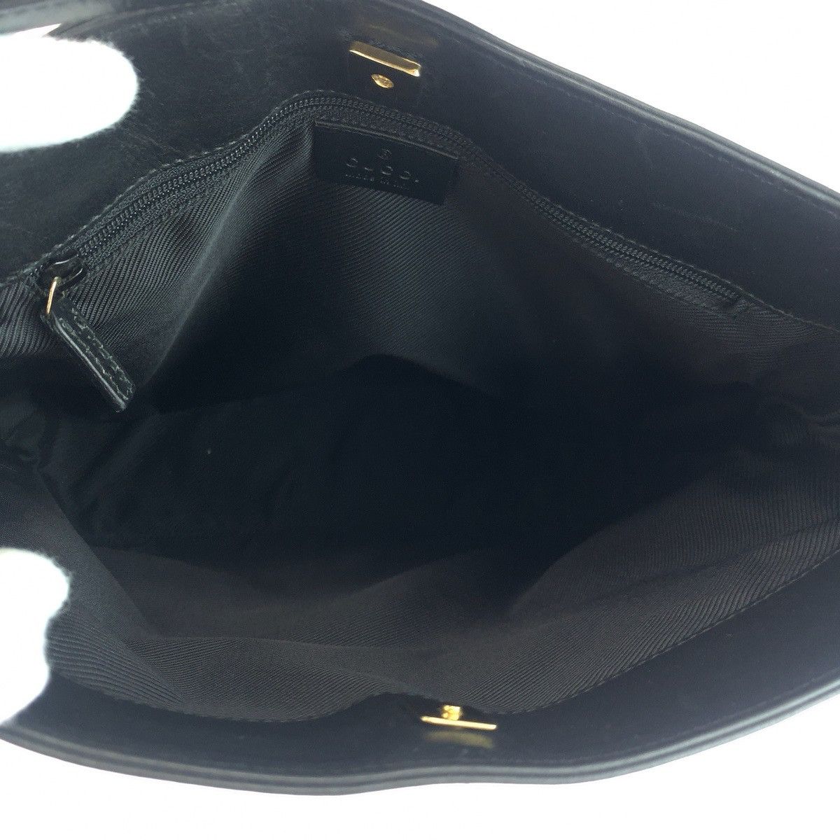 Gucci Gucci Gucci GG Canvas Shoulder Bag Black Silver Hardware Canvas Shoulder Bag 0014231 in Very Good Condition Size ONE SIZE - 8 Thumbnail