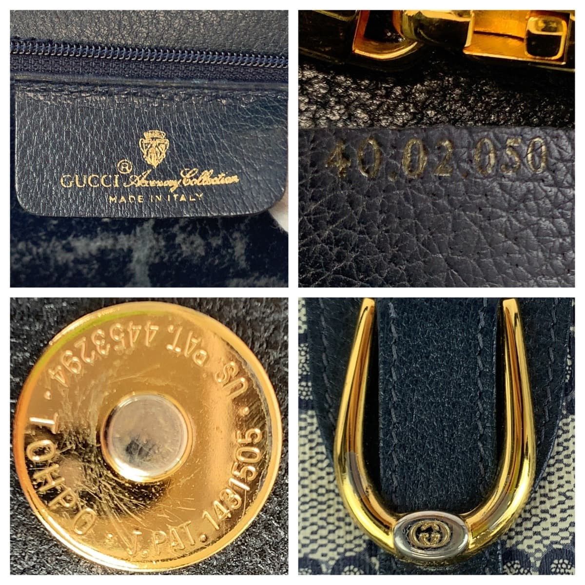 Gucci Gucci Gucci Vintage GG Supreme Canvas Leather Shoulder Bag Canvas Crossbody Bag 40 02 050 in Very Good Condition Size ONE SIZE - 5 Thumbnail