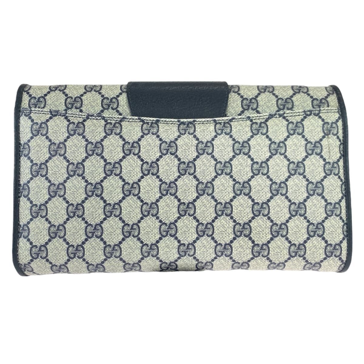 Gucci Gucci Gucci Vintage GG Supreme Canvas Leather Shoulder Bag Canvas Crossbody Bag 40 02 050 in Very Good Condition Size ONE SIZE - 3 Thumbnail