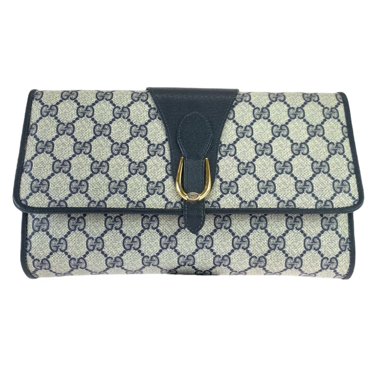 Gucci Gucci Gucci Vintage GG Supreme Canvas Leather Shoulder Bag Canvas Crossbody Bag 40 02 050 in Very Good Condition Size ONE SIZE - 2 Thumbnail