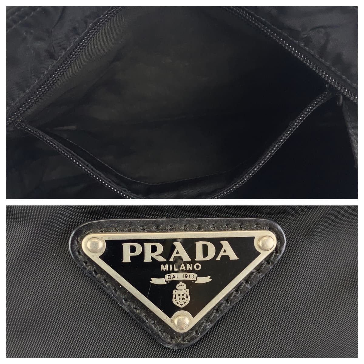 Prada Prada Prada Nylon Tessuto Logo Tote Bag Canvas Tote Bag Size ONE SIZE - 8 Thumbnail