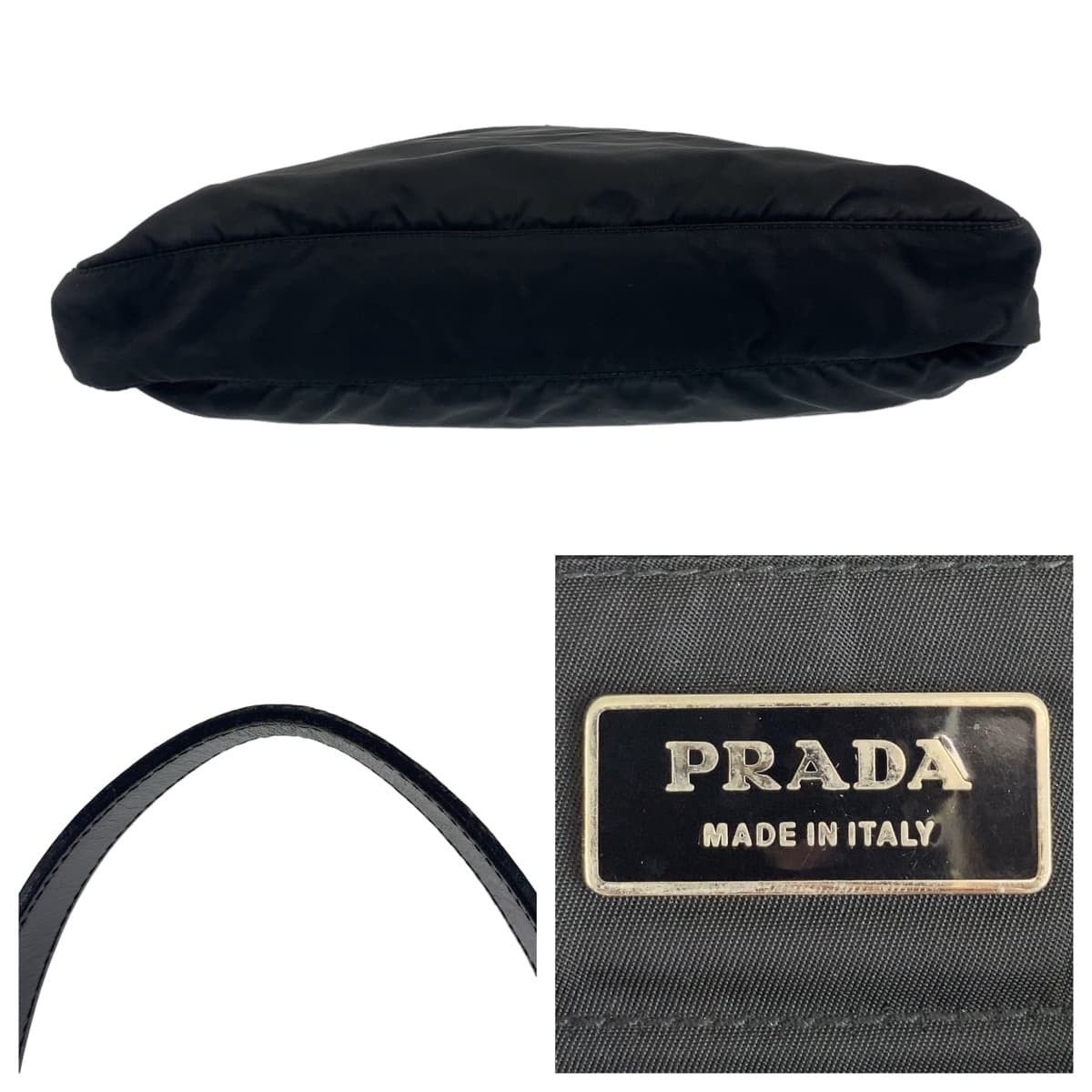 Prada Prada Prada Nylon Tessuto Logo Tote Bag Canvas Tote Bag Size ONE SIZE - 9 Thumbnail