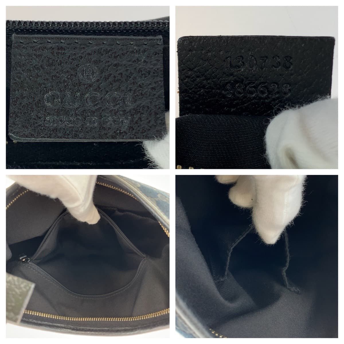 Gucci Gucci Gucci GG Canvas/Leather Abbey Tote Bag 130738 Canvas Tote Bag 130738 in Great Condition Size ONE SIZE - 4 Thumbnail