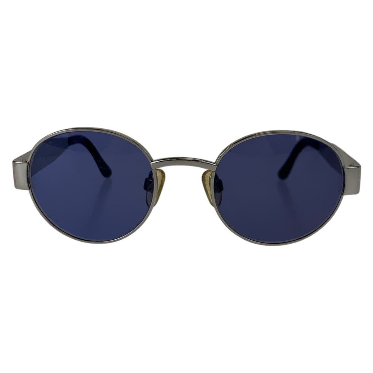 Chanel Chanel Chanel Vintage Blue Metal Round Sunglasses Metal