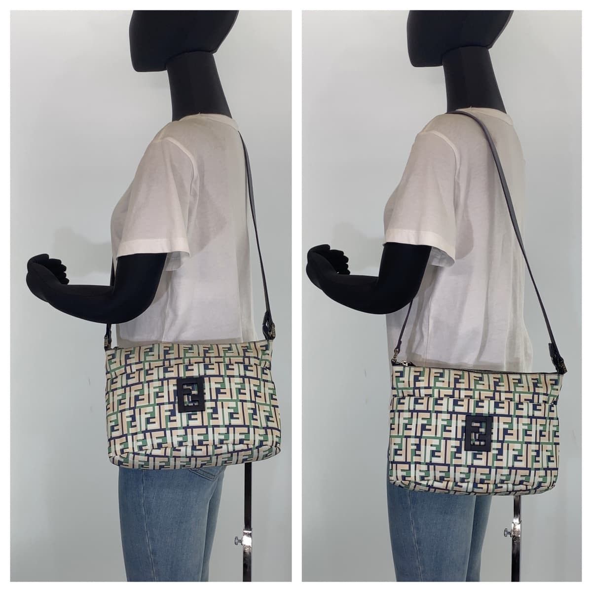 Fendi Fendi Fendi Zucca Canvas Shoulder Bag 405787 Canvas Crossbody Bag 405787 in Very Good Condition Size ONE SIZE - 5 Thumbnail