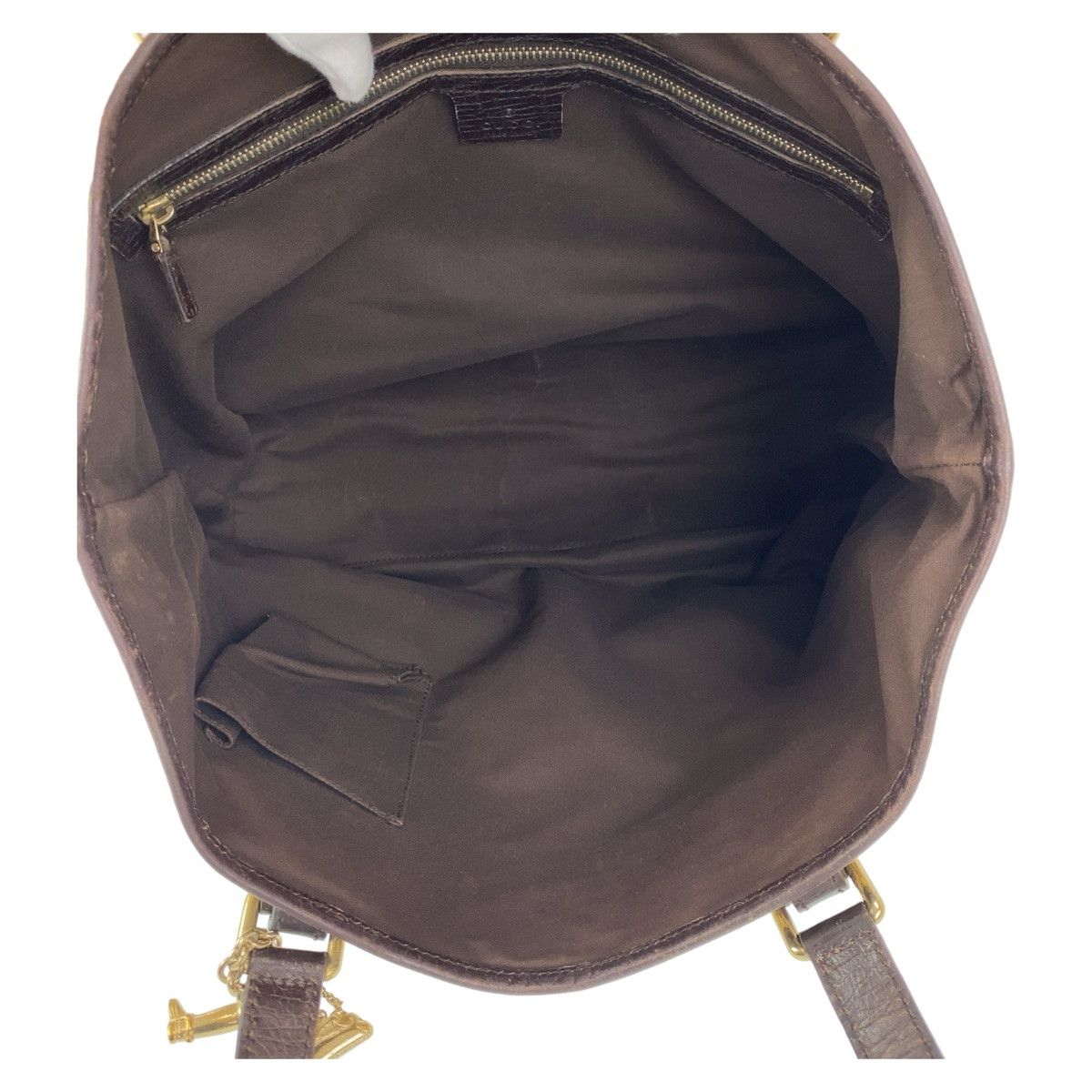 Gucci Gucci Gucci GG Canvas/Leather Tote Bag 137396 Canvas Tote Bag 137396 in Very Good Condition Size ONE SIZE - 4 Thumbnail
