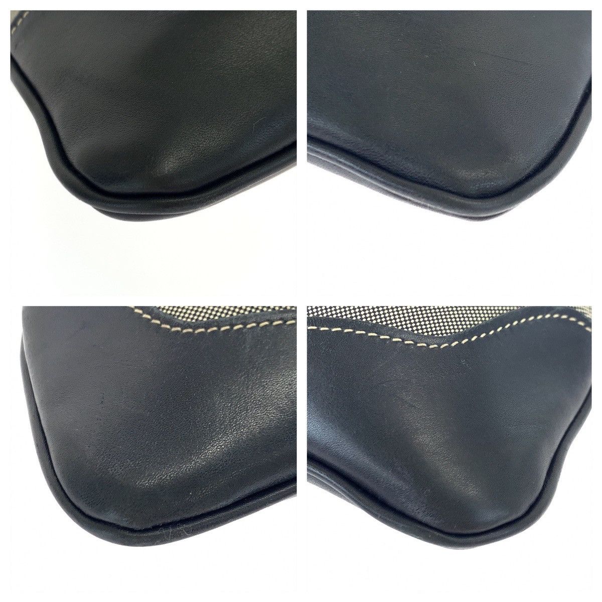 Prada Prada Prada Canvas/Leather Logo Jacquard Shoulder Bag 405803 Canvas Crossbody Bag 405803 in Very Good Condition Size ONE SIZE - 3 Thumbnail