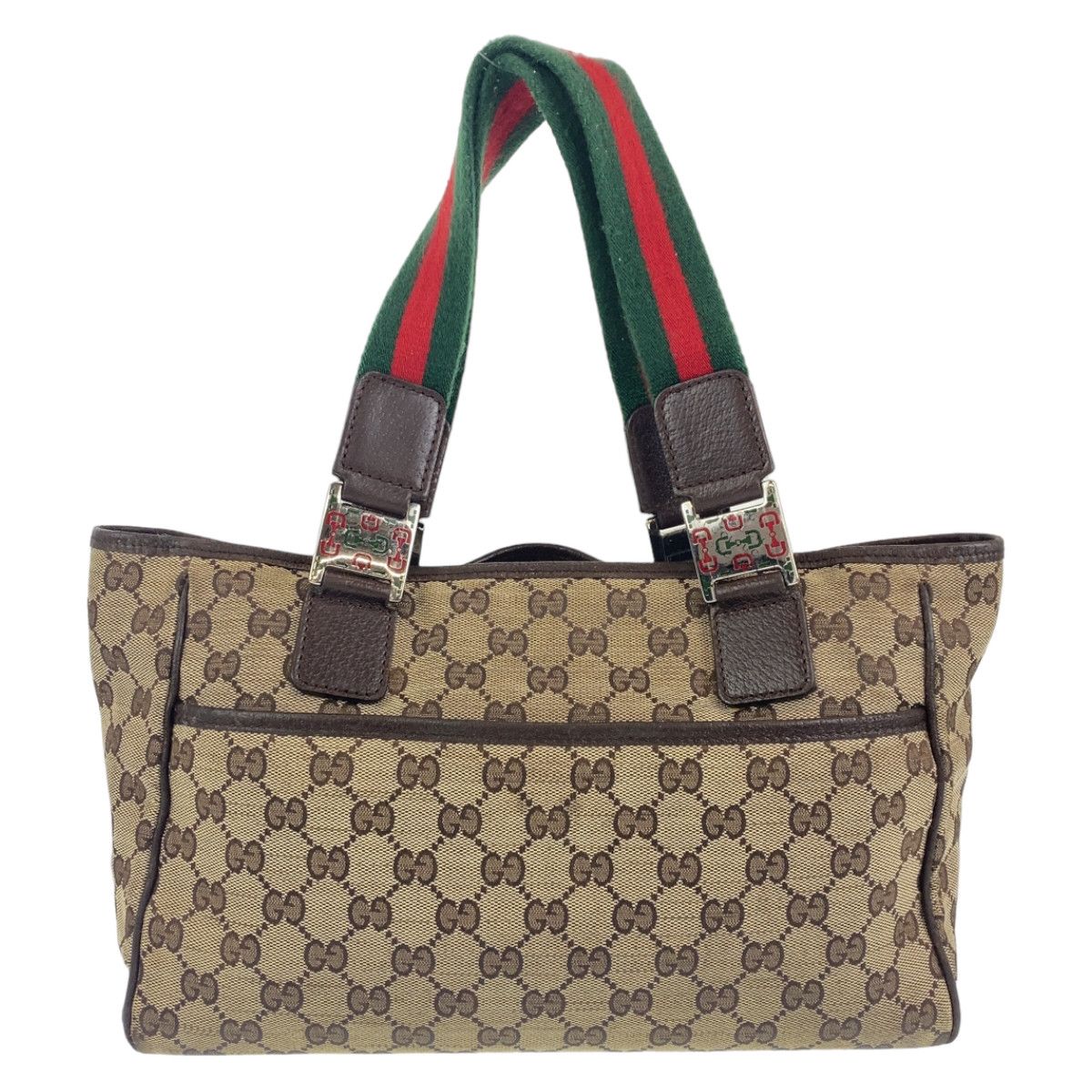 Gucci Gucci Gucci GG Canvas Sherry Line Tote Bag 145810 Canvas Tote Bag 145810 in Very Good Condition Size ONE SIZE - 2 Thumbnail