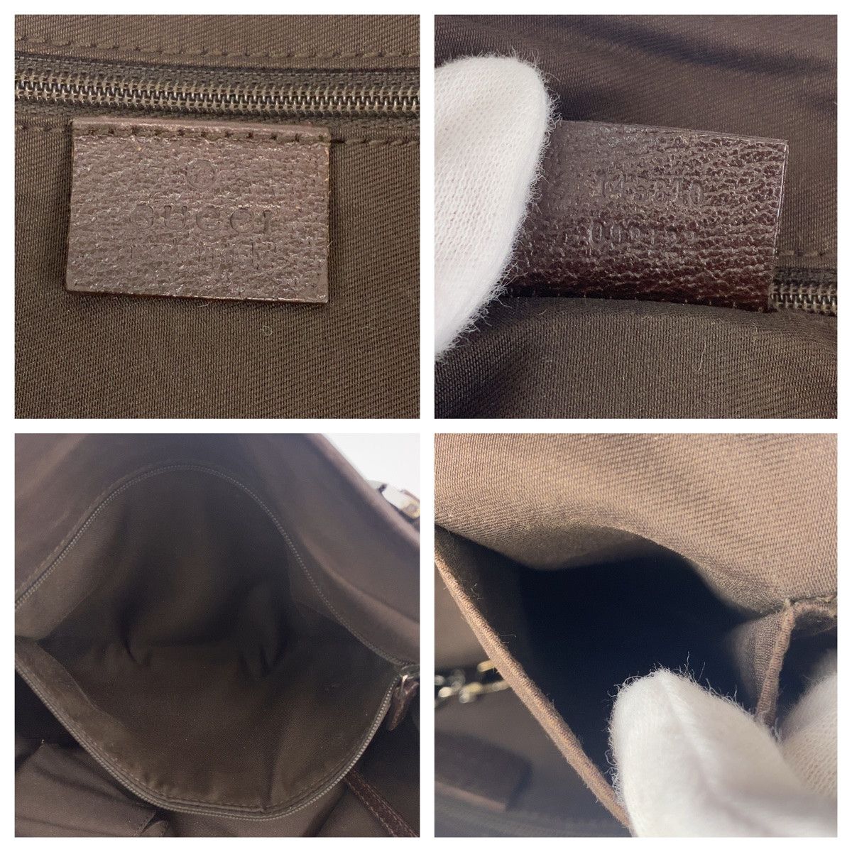 Gucci Gucci Gucci GG Canvas Sherry Line Tote Bag 145810 Canvas Tote Bag 145810 in Very Good Condition Size ONE SIZE - 4 Thumbnail