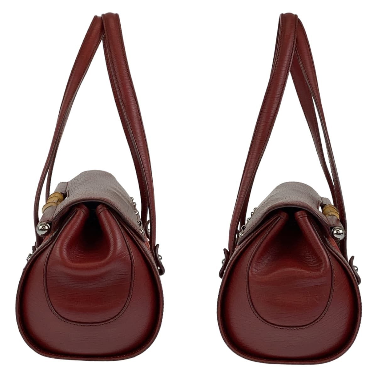 Gucci Gucci Gucci Bamboo GG Canvas Handbag 111713 Canvas Handbag 111713 in Great Condition Size ONE SIZE - 6 Thumbnail