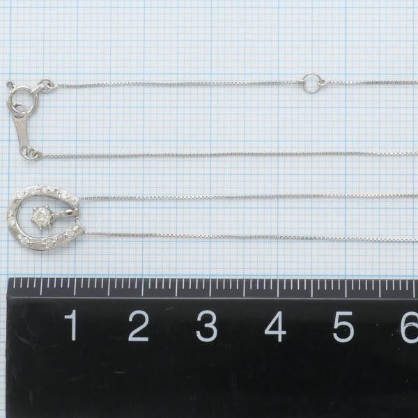 Other Other K18 White Gold Diamond Necklace 50cm Metal Necklace in Great Condition Size ONE SIZE - 5 Thumbnail