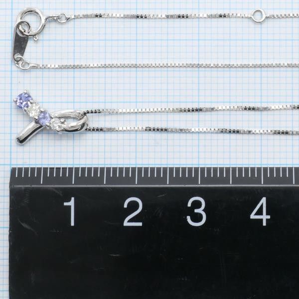 Other Other K14 White Gold Tanzanite Necklace 40cm Metal Necklace in Great Condition Size ONE SIZE - 5 Thumbnail
