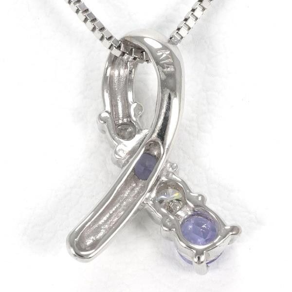 Other Other K14 White Gold Tanzanite Necklace 40cm Metal Necklace in Great Condition Size ONE SIZE - 4 Thumbnail