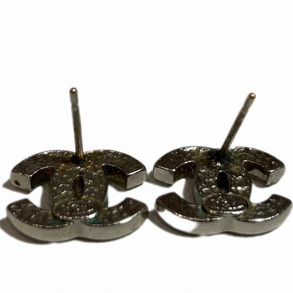 Chanel Chanel Chanel Coco Mark Earrings, GP, H1cm×W1.4cm×D0.3cm Metal Earrings in Fair Condition Size ONE SIZE - 6 Thumbnail