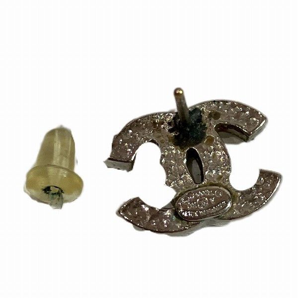 Chanel Chanel Chanel Coco Mark Earrings, GP, H1cm×W1.4cm×D0.3cm Metal Earrings in Fair Condition Size ONE SIZE - 2 Thumbnail