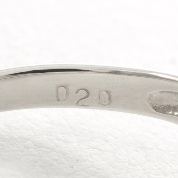 Other Other PT900 Platinum Ring with 8mm Pearl and 0.20ct Diamond, Size 14.5 Metal Ring in Excellent Condition Size ONE SIZE - 7 Thumbnail