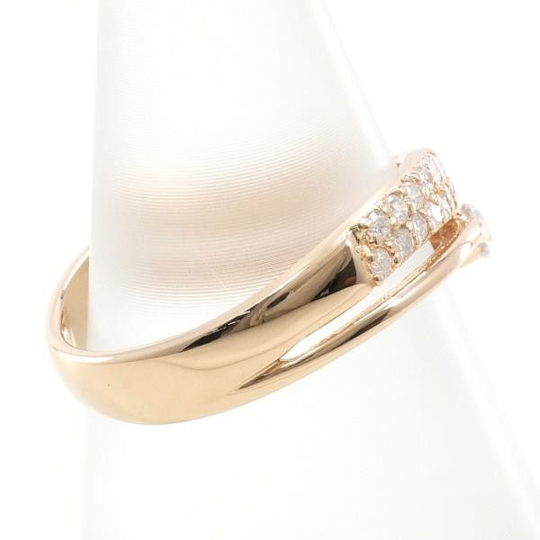 Other Other K14 Pink Gold Diamond Ring Size 8 Metal Ring in Excellent Condition Size ONE SIZE - 2 Thumbnail