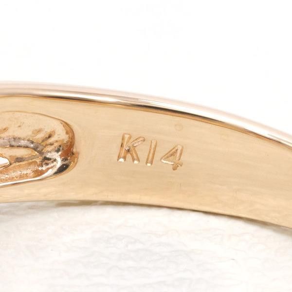Other Other K14 Pink Gold Diamond Ring Size 8 Metal Ring in Excellent Condition Size ONE SIZE - 6 Thumbnail