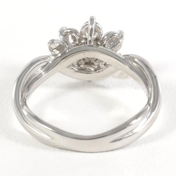 Other Other K18 White Gold Zircon Ring Size 7 Metal Ring in Great Condition Size ONE SIZE - 4 Thumbnail