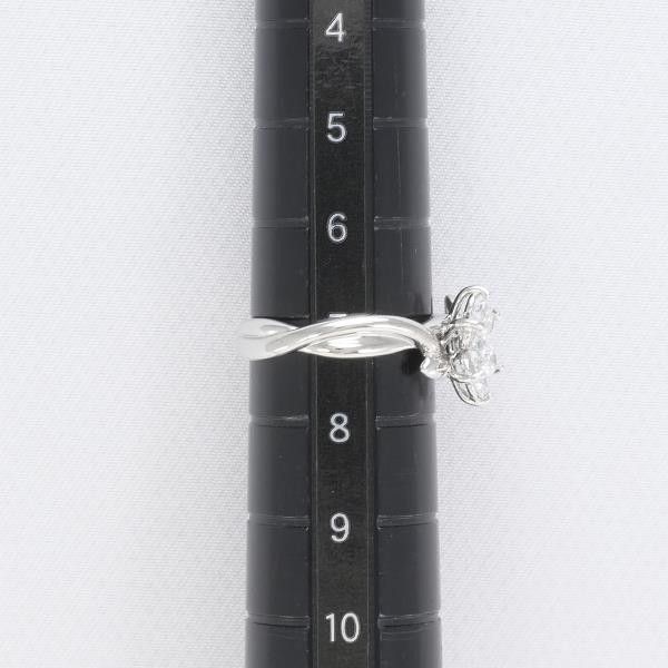 Other Other K18 White Gold Zircon Ring Size 7 Metal Ring in Great Condition Size ONE SIZE - 5 Thumbnail