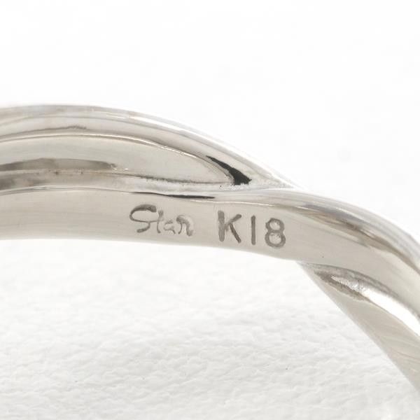 Other Other K18 White Gold Zircon Ring Size 7 Metal Ring in Great Condition Size ONE SIZE - 6 Thumbnail