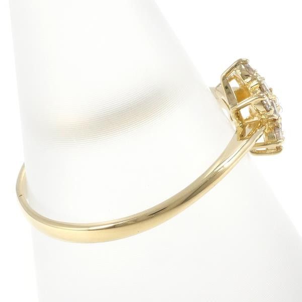 Other Other K18 Yellow Gold Ring with Brown Diamond, Size 10 Metal Ring in Great Condition Size ONE SIZE - 2 Thumbnail