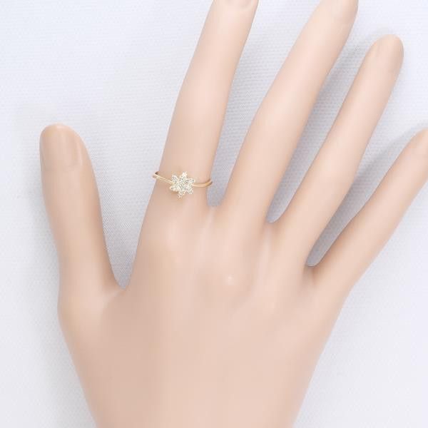 Other Other K18 Yellow Gold Ring with Brown Diamond, Size 10 Metal Ring in Great Condition Size ONE SIZE - 3 Thumbnail