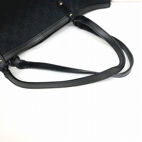 Gucci Gucci Gucci GG Canvas Leather Tote Bag 247207 Canvas Tote Bag 247207 in Good Condition Size ONE SIZE - 7 Thumbnail