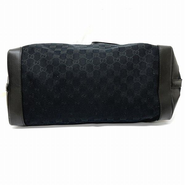 Gucci Gucci Gucci GG Canvas Leather Tote Bag 247207 Canvas Tote Bag 247207 in Good Condition Size ONE SIZE - 3 Thumbnail
