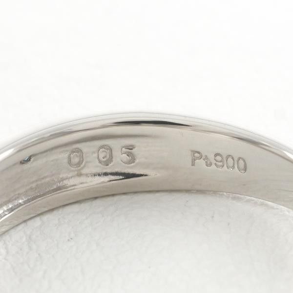 Other Other PT900 Platinum Ring 10 Size Diamond Blue Diamond Metal Ring in Excellent Condition Size ONE SIZE - 6 Thumbnail