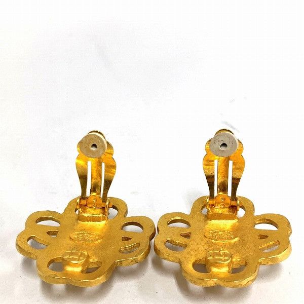 Chanel Chanel Chanel Coco Mark Earrings Clip-on Metal Earrings in Good Condition Size ONE SIZE - 4 Thumbnail