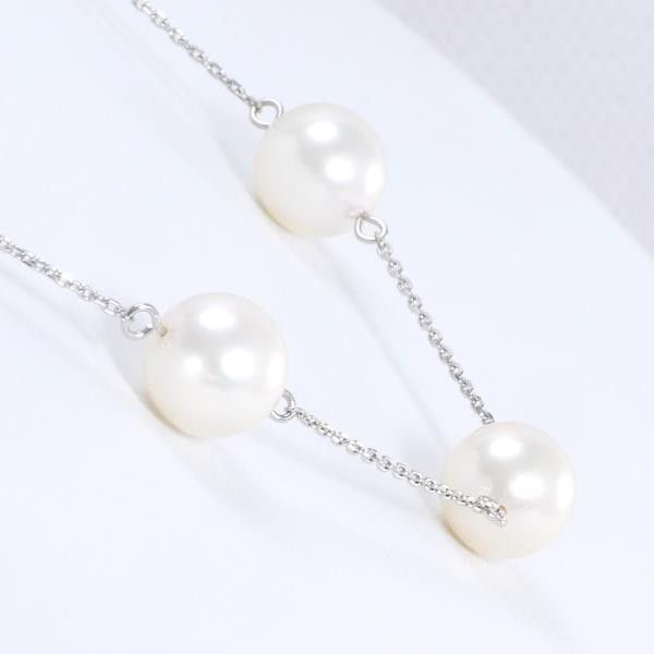 Other Other PT850 Platinum Pearl Necklace 43cm Metal Necklace in Great Condition Size ONE SIZE - 2 Thumbnail