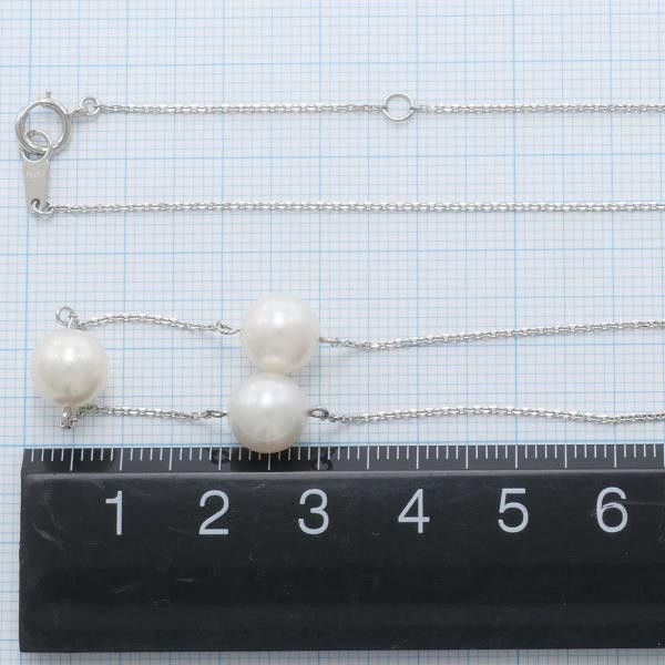 Other Other PT850 Platinum Pearl Necklace 43cm Metal Necklace in Great Condition Size ONE SIZE - 4 Thumbnail