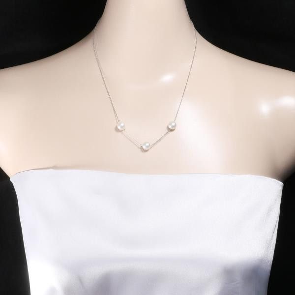Other Other PT850 Platinum Pearl Necklace 43cm Metal Necklace in Great Condition Size ONE SIZE - 3 Thumbnail